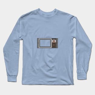 Retro Pixel Art Vintage Television Design Long Sleeve T-Shirt